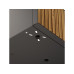 Herstera Deko Trennwand Holz 150 x 50 x 50 cm Schwarz/Braun Herstera Deko Trennwand Holz 150 x 50 x 50 cm Schwarz/Braun