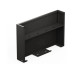 Herstera Deko Trennwand Laminate 120 x 40 x 80 cm Marmor Schwarz