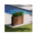 Herstera Deko Trennwand Laminat 120 x 25 x 80 cm Kirsch