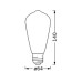 OSRAM Leuchtmittel SMART+ MATTER Edison 40, E27, 4.8 W, RGBW