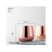 Oak & Steel Cocktailglas 350 ml, 4 Stück, Rosegold
