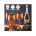 Oak & Steel Weingläser-Set 500 ml, 4 Stück, Rosegold matt