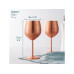 Oak & Steel Weingläser-Set 500 ml, 4 Stück, Rosegold matt