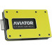 AVIATOR Wallet SLIDE Carbon cash clip electric lime AVIATOR Wallet SLIDE Carbon cash clip electric lime