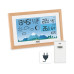 ADE Wetterstation mit Funk-Aussensensor Holz-weiss