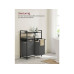 VASAGLE Wäschekorb mit Ablage 2 x 46 l, Schwarz/Grau VASAGLE Wäschekorb mit Ablage 2 x 46 l, Schwarz/Grau