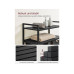 VASAGLE Wäschekorb mit Ablage 2 x 46 l, Schwarz/Grau VASAGLE Wäschekorb mit Ablage 2 x 46 l, Schwarz/Grau