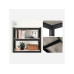 Songmics Regal mit 5 Ablagen Schwarz/Braun