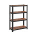 Songmics Regal mit 4 Ablagen Schwarz/Braun