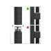 Songmics Regal mit 4 Ablagen Schwarz/Braun