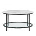 VASAGLE Couchtisch 80 x 44.5 cm, Schwarz/Grau VASAGLE Couchtisch 80 x 44.5 cm, Schwarz/Grau