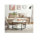 VASAGLE Couchtisch 80 x 44.5 cm, Schwarz/Grau VASAGLE Couchtisch 80 x 44.5 cm, Schwarz/Grau
