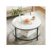 VASAGLE Couchtisch 80 x 44.5 cm, Schwarz/Grau VASAGLE Couchtisch 80 x 44.5 cm, Schwarz/Grau