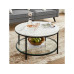 VASAGLE Couchtisch 80 x 44.5 cm, Schwarz/Grau VASAGLE Couchtisch 80 x 44.5 cm, Schwarz/Grau