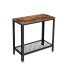 VASAGLE Couchtisch mit Ablage 60 x 60 cm, Schwarz/Braun VASAGLE Couchtisch mit Ablage 60 x 60 cm, Schwarz/Braun
