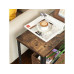 VASAGLE Couchtisch mit Ablage 60 x 60 cm, Schwarz/Braun VASAGLE Couchtisch mit Ablage 60 x 60 cm, Schwarz/Braun