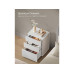 Songmics Nachttisch mit 3 Schubladen 45 x 58.7 cm, Weiss Songmics Nachttisch mit 3 Schubladen 45 x 58.7 cm, Weiss