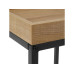 VASAGLE Beistelltisch 2-teilig 40/45 x 51 cm/55 cm, Schwarz/Braun