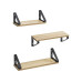VASAGLE Wandregal 3-er Set Braun VASAGLE Wandregal 3-er Set Braun