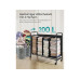 Songmics Wäschekorb mit Rädern 200 l, Schwarz Songmics Wäschekorb mit Rädern 200 l, Schwarz