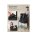 Songmics Wäschekorb mit Rädern 200 l, Schwarz Songmics Wäschekorb mit Rädern 200 l, Schwarz