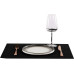 Tiseco Tischset Arbin 33 cm x 45 cm, Schwarz