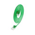 SLIM Slimpatchkabel RJ-45 - RJ-45, Cat 6A, U/UTP, 0.1 m, Grün