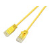 SLIM Slimpatchkabel RJ-45 - RJ-45, Cat 6A, U/UTP, 0.1 m, Gelb
