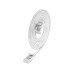 SLIM Slimpatchkabel RJ-45 - RJ-45, Cat 6A, U/UTP, 0.25 m, Weiss