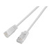 SLIM Slimpatchkabel RJ-45 - RJ-45, Cat 6A, U/UTP, 0.25 m, Weiss