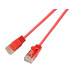 SLIM Slimpatchkabel RJ-45 - RJ-45, Cat 6A, U/UTP, 5 m, Rot