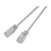 SLIM Slimpatchkabel RJ-45 - RJ-45, Cat 6A, U/UTP, 7.5 m, Grau