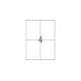HERMA TopStick Etiketten A4, 105 x 148 mm, Weiss, 400 Etiketten