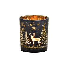 G. Wurm Weihnachtswindlicht Winterwald 8 cm G. Wurm Weihnachtswindlicht Winterwald 8 cm