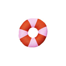 Chic Mic Gestricktes Baumwollkissen Donut 50 x 50 cm, Strawberry