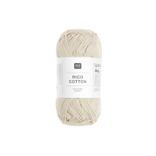 Rico Design Baumwollgarn Haferflocke, 50 g, 125 m