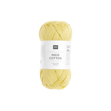 Rico Design Baumwollgarn Vanille, 50 g, 125 m