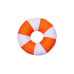 Chic Mic Gestricktes Baumwollkissen Donut Orange