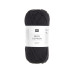 Rico Design Baumwollgarn Schwarz, 50 g, 125 m
