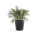 Ecopots Blumentopf Amsterdam Wheels Ø 60 cm Schwarz