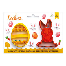 Decora Guetzli-Ausstecher 2 Stück, Osterei und Hase Decora Guetzli-Ausstecher 2 Stück, Osterei und Hase