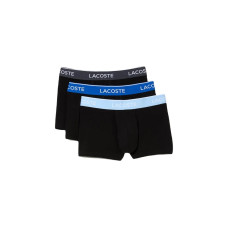 Lacoste Boxershort 3er Pack Schwarz/Dunkelblau, M