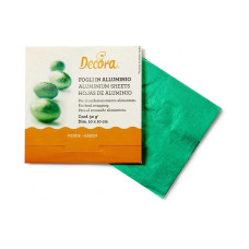 Decora Guetzli-Verpackung Aluminiumfolie Grün, 150 Blatt Decora Guetzli-Verpackung Aluminiumfolie Grün, 150 Blatt