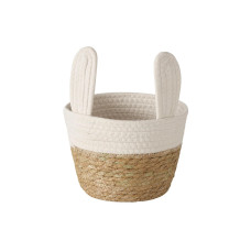Boltze Osterkorb Nila 1 Stück, Braun/Weiss, 20 x 27 cm