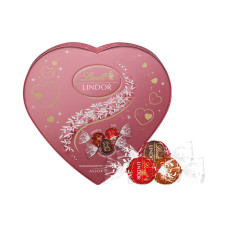 Lindt Schokoladen-Pralinen Lindor Assortiert Herz Rosa 160 g Lindt Schokoladen-Pralinen Lindor Assortiert Herz Rosa 160 g