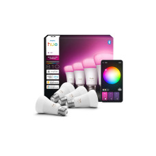 Philips Hue Leuchtmittel White & Col. Amb. E27 Viererpack 4 x 810 lm Philips Hue Leuchtmittel White & Col. Amb. E27 Viererpack 4 x 810 lm