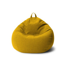 Urbanara Sitzsack Basic-Comfort 120 l Polyester (PES), Gelb