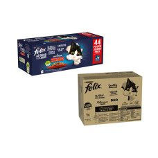 Felix Nassfutter AGAIL Fleisch Auswahl Kit, 120 + 44 x 85g Felix Nassfutter AGAIL Fleisch Auswahl Kit, 120 + 44 x 85g
