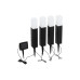 EGLO Leuchten Gartenlicht Solar Spiess Rattan, 4er Set