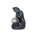EGLO Leuchten Gartenlicht Solardekoration Buddha, 19.5 cm, Grau